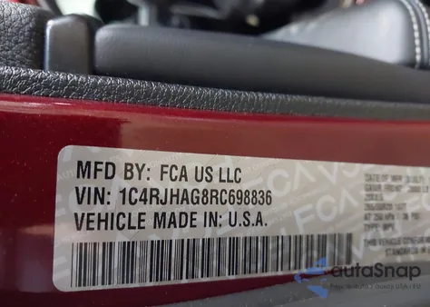 2024 Jeep Grand Cherokee Altitude 4X4 z USA, uszkodzony, nr VIN 1C4RJHAG8RC698836